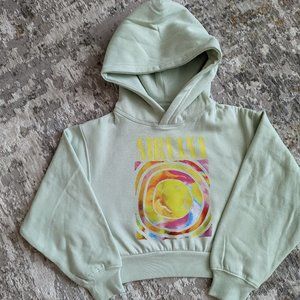 Girl's Nirvana cropped hoodie size 7/8 NWT